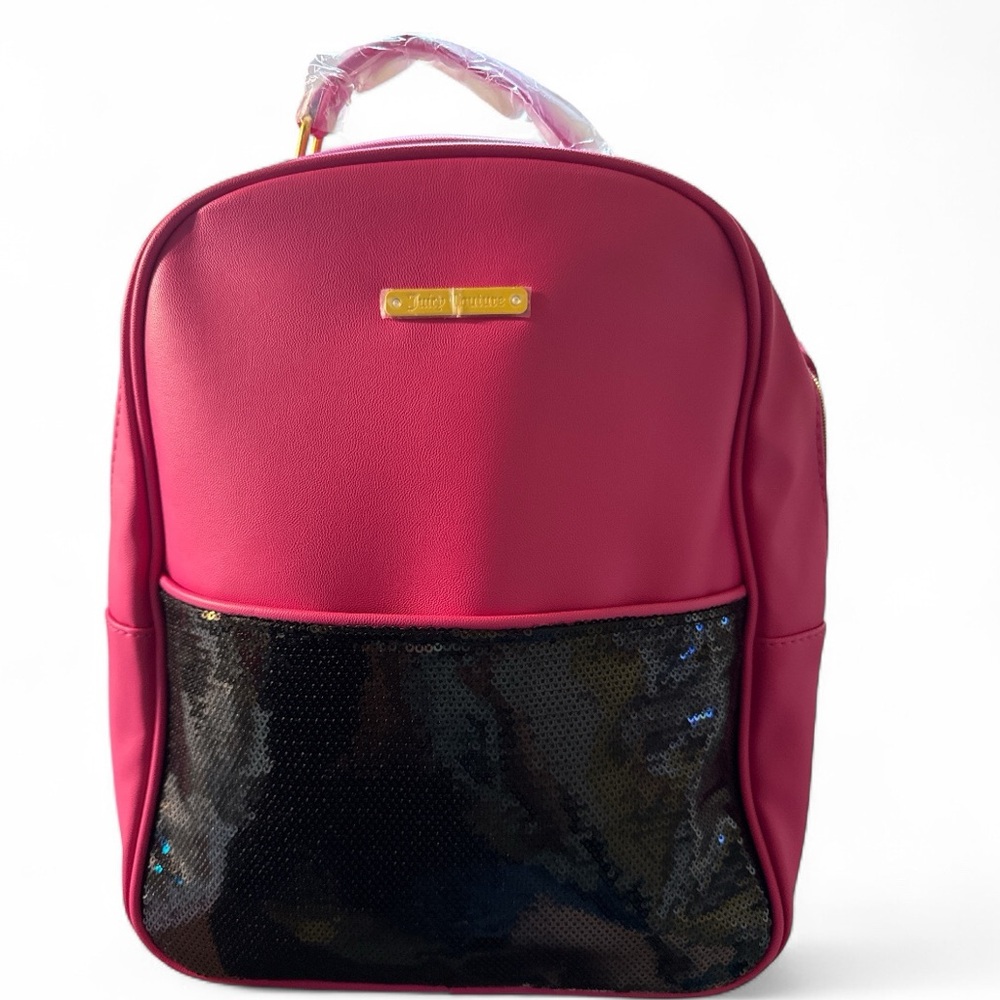 Juicy Couture Pink and Black Women's Backpack NWOT